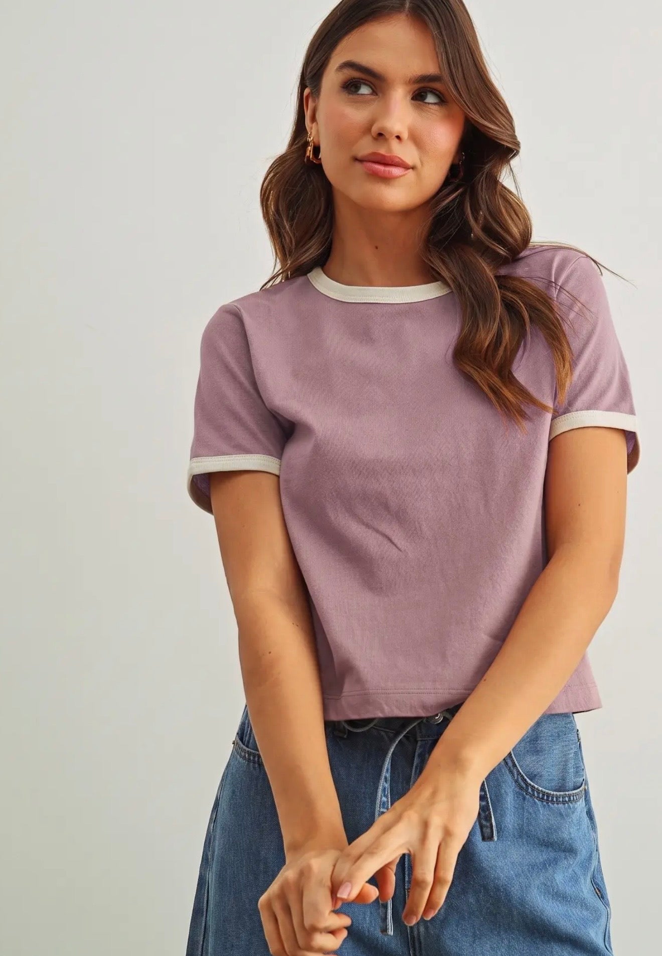 Short Sleeve Ringer Top