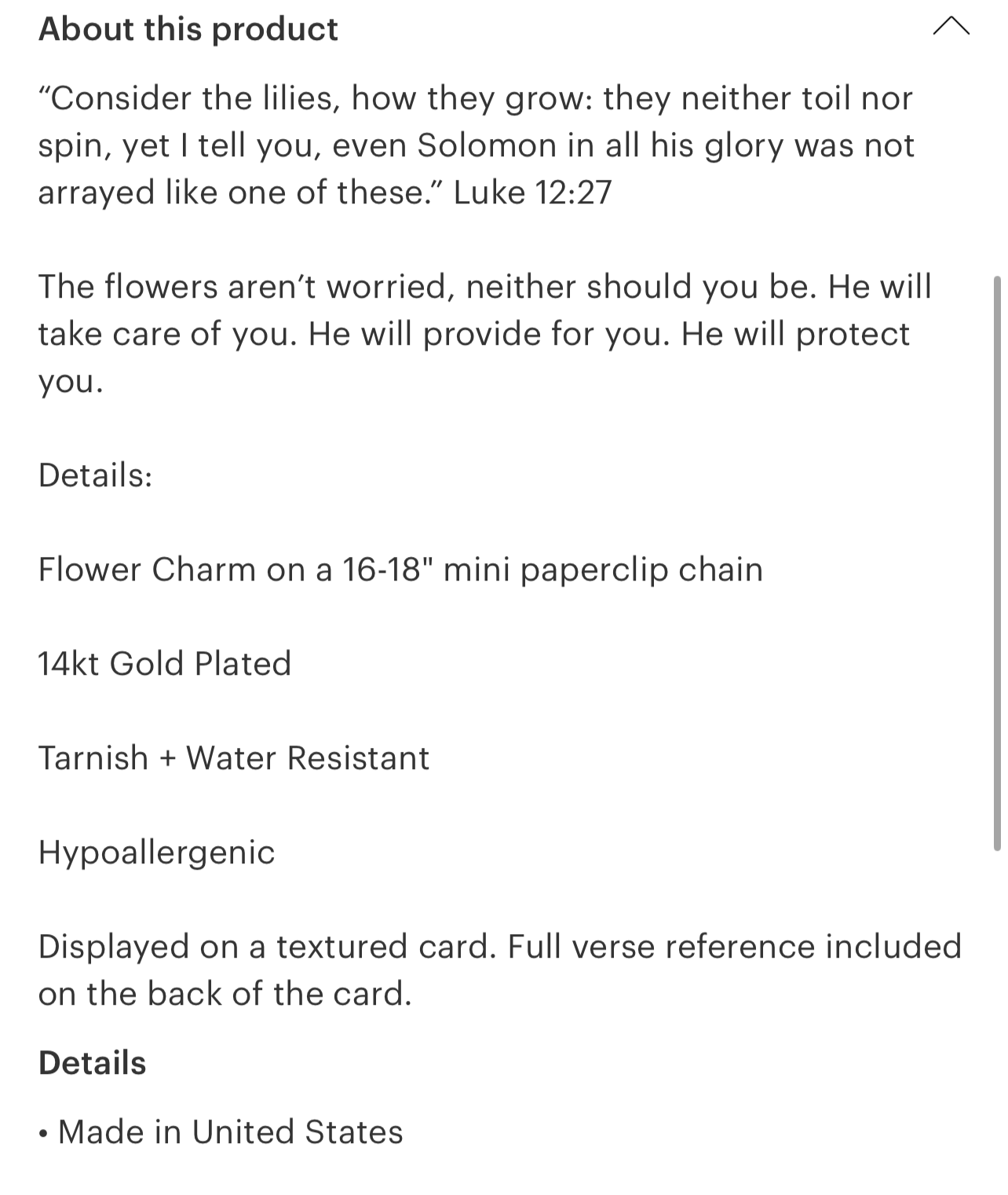 Consider The Wildflowers Necklace