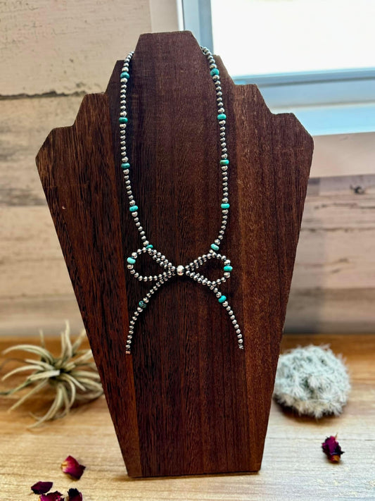 *PRE-ORDER* Turquoise Bow Necklace