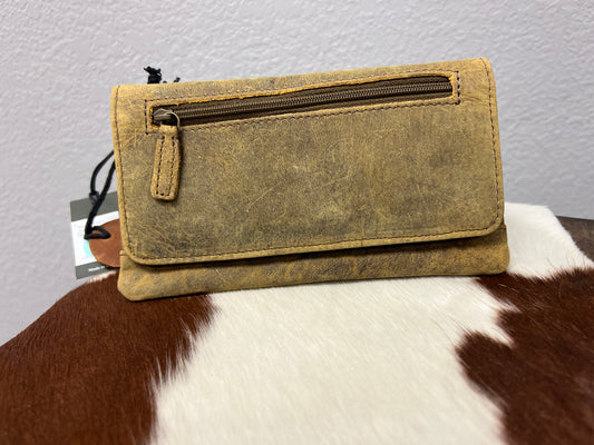 Oak Fire Leather Wallet